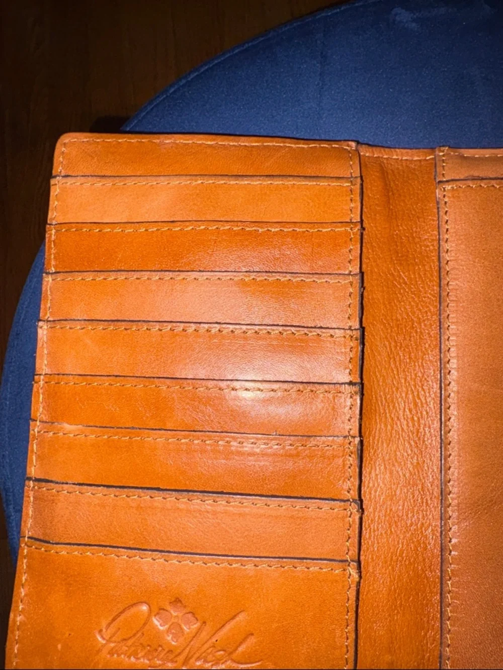 Patricia Nash Tan Floral Tooled Leather Studded Wallet - Picture 4 of 9